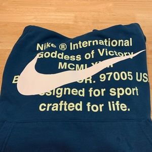 Nike Mens pullover hoodie teal